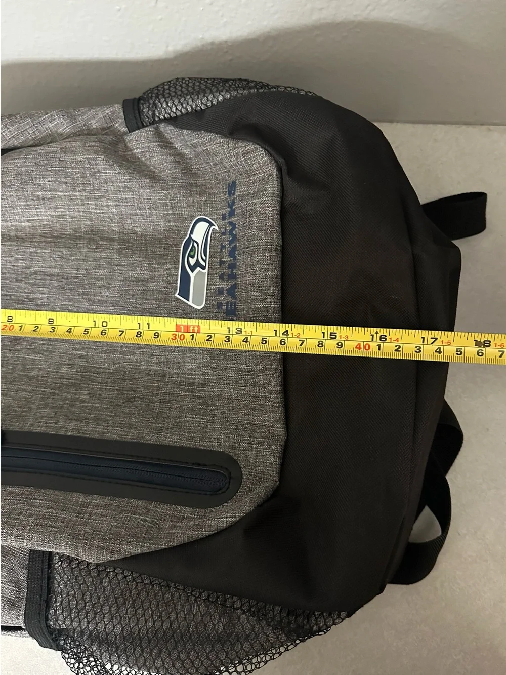 Forever  NFL Seattle Seahawks Bold Grey School Travel Backpack / Laptop Bag